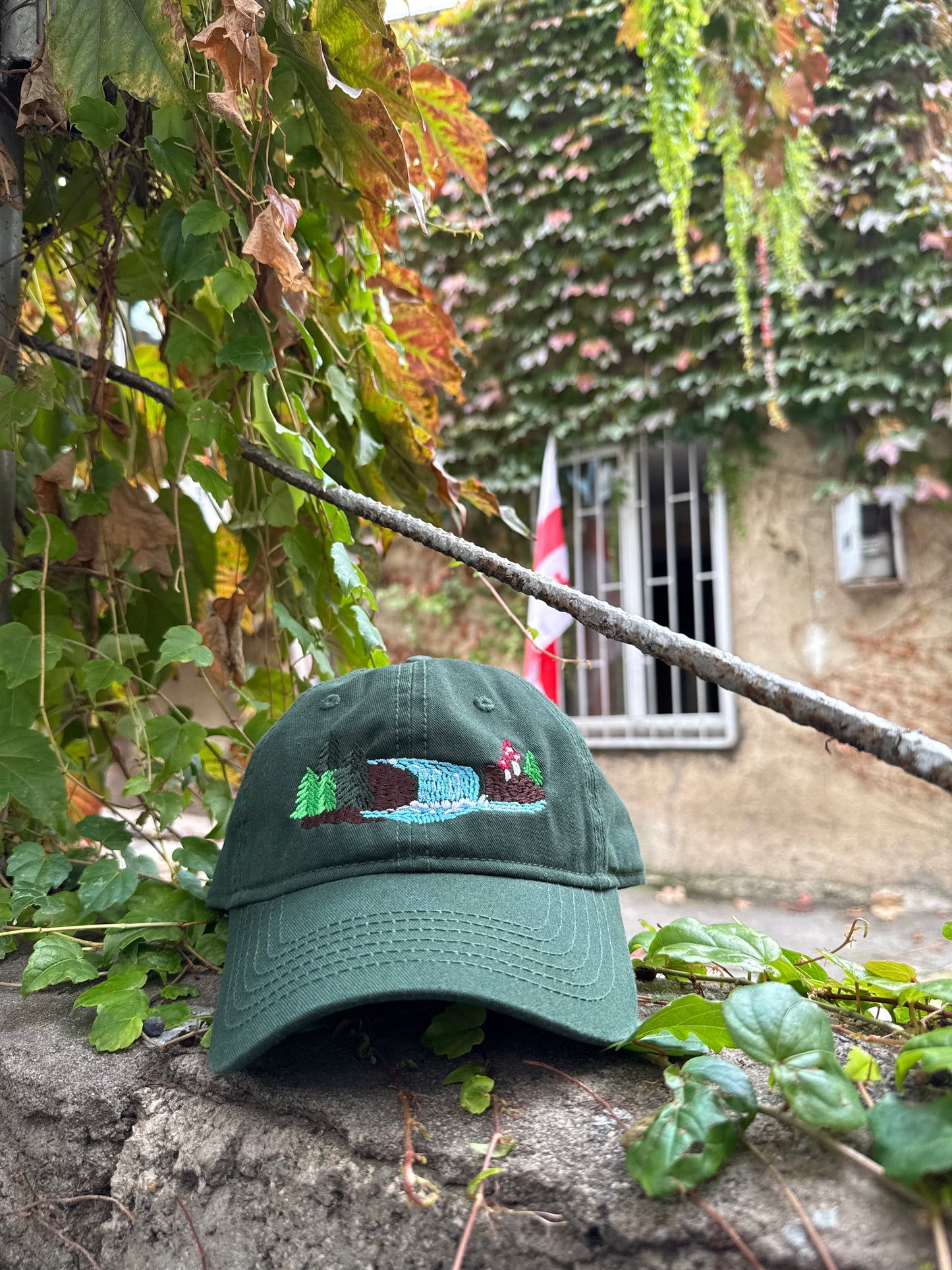 Waterfall Embroidery Hat