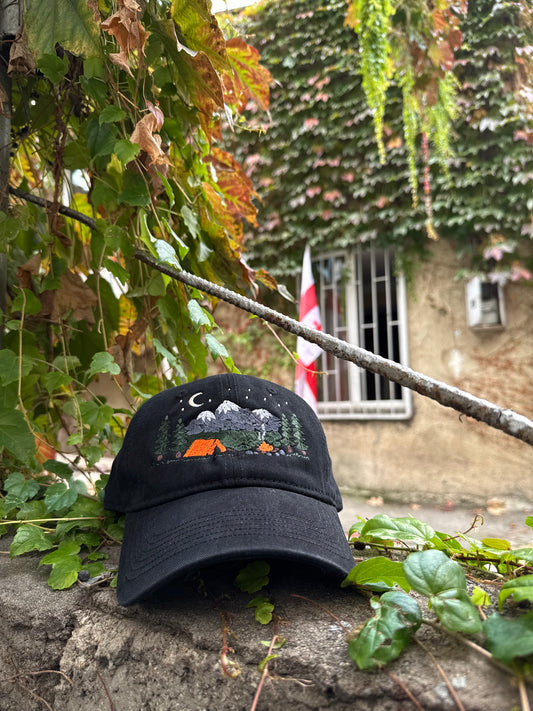 Camping Embroidery Hat