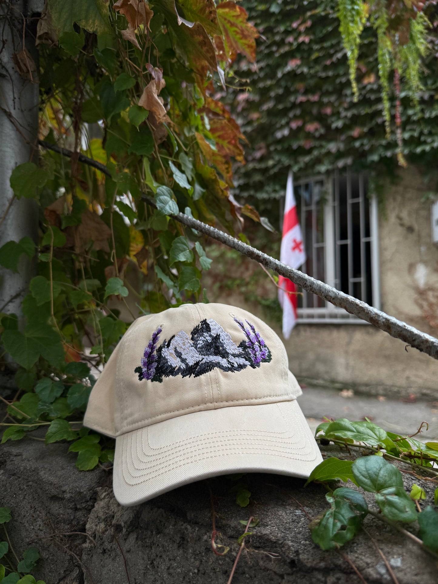 Mountain Wisteria Embroidery Hat